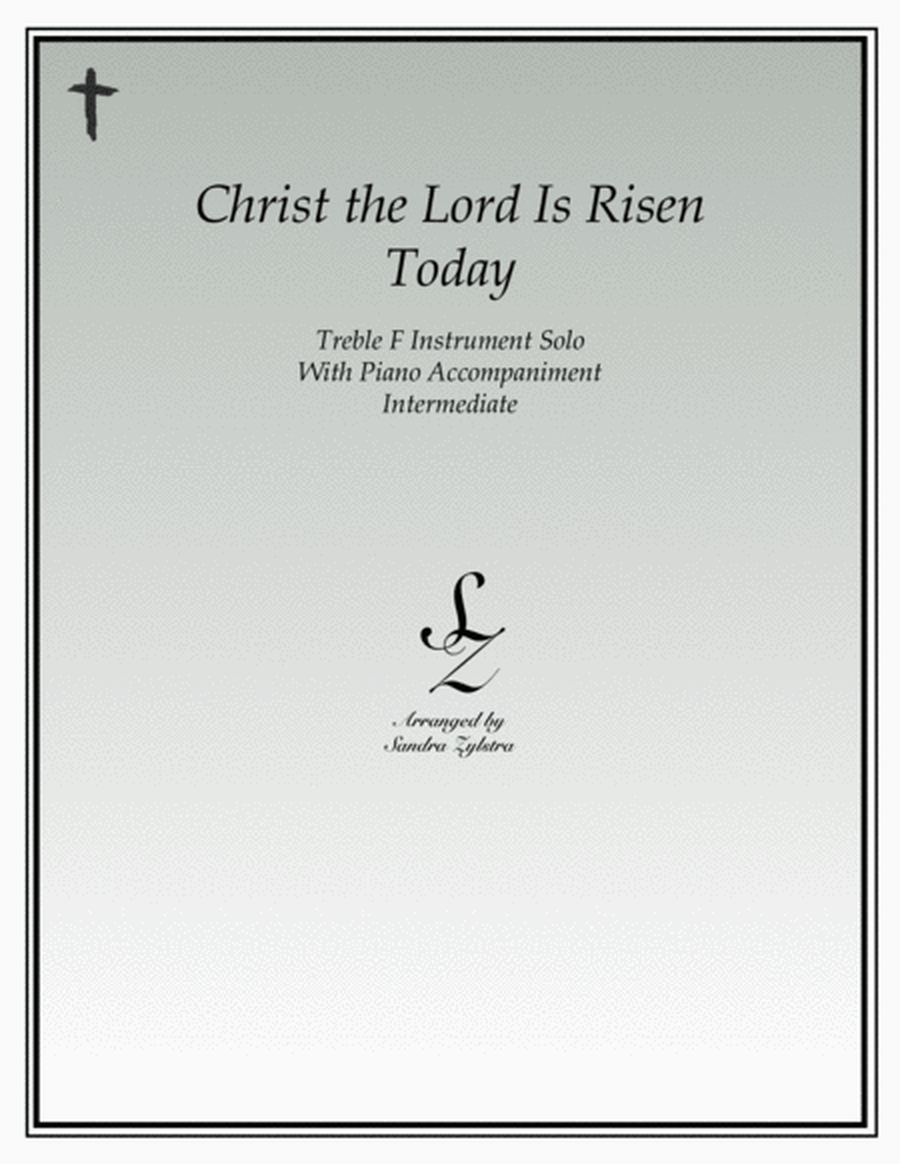 Christ The Lord Is Risen Today (treble F instrument solo) image number null