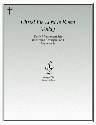 Christ The Lord Is Risen Today (treble F instrument solo)