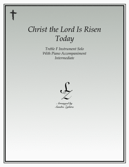 Christ The Lord Is Risen Today (treble F instrument solo) image number null