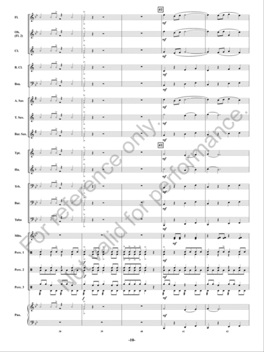 Danza Del Mambo Concert Band scores gallery preview page 11