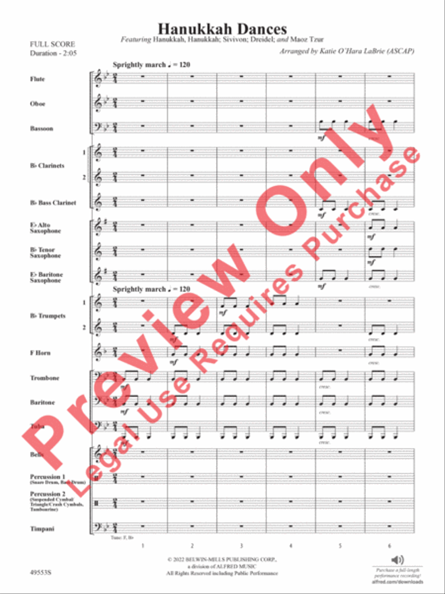 Hanukkah Dances Hanukkah Dances Concert Band scores gallery preview page 4