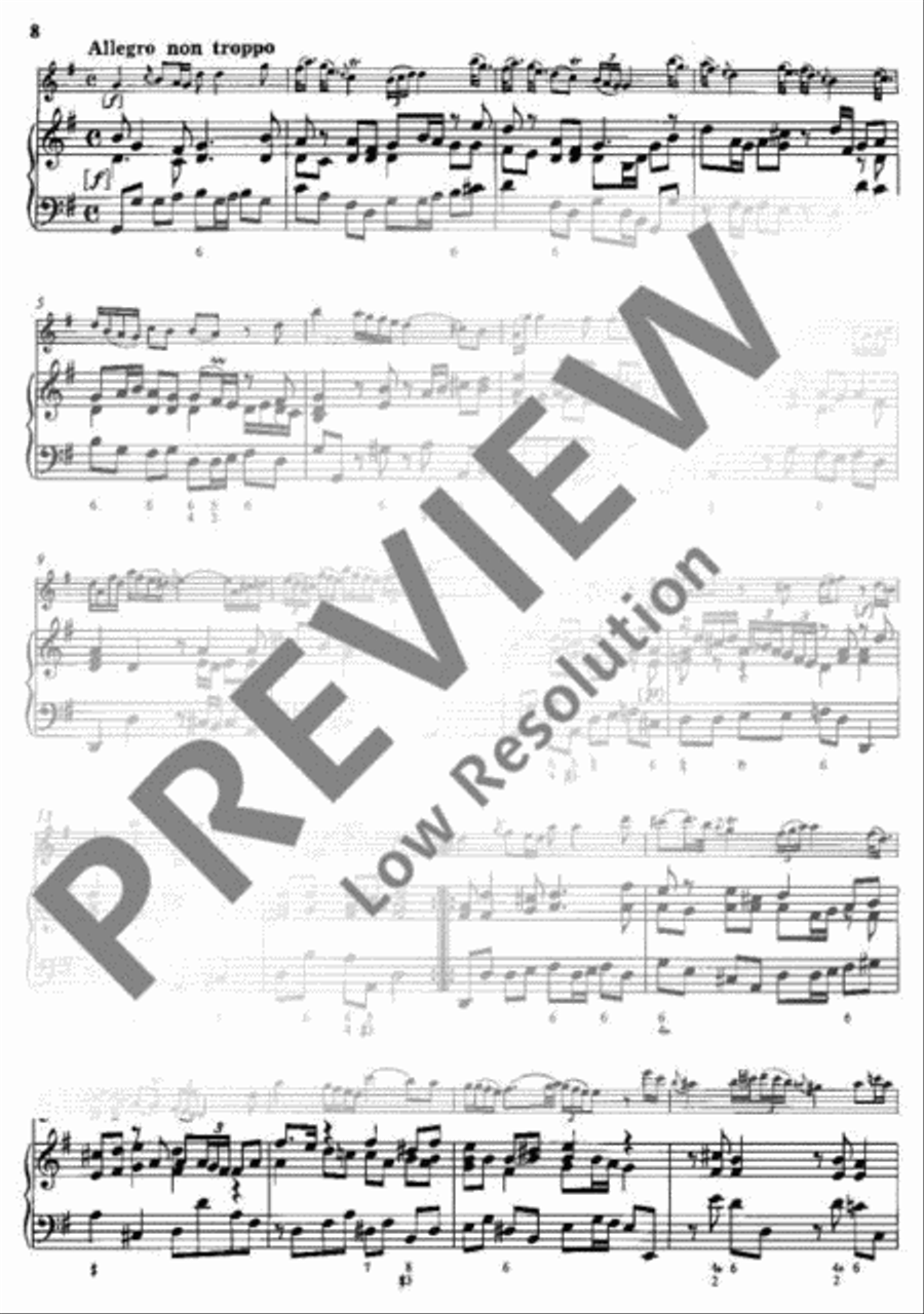 Sonata G major Sonata G major Flute scores gallery preview page 9