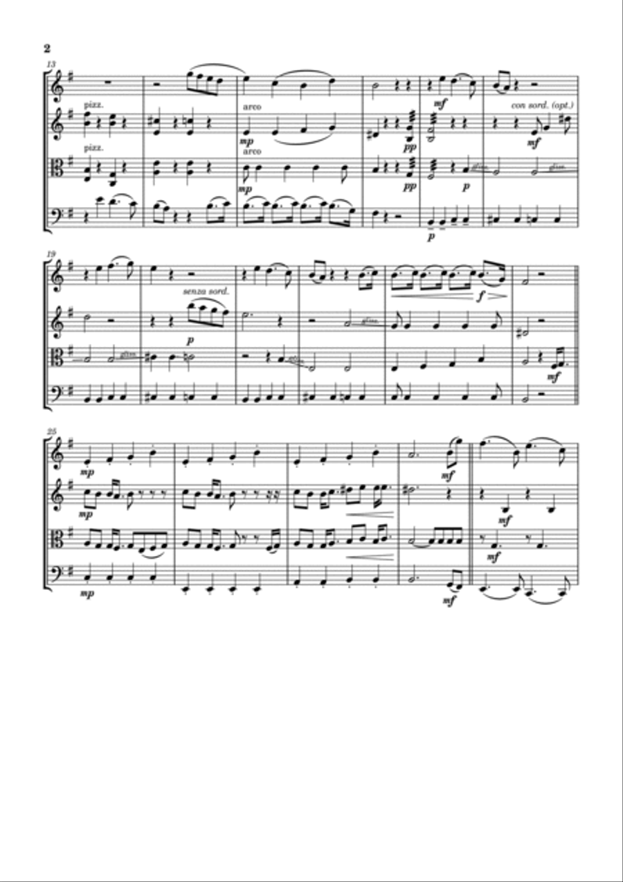 No Time To Die String Quartet scores gallery preview page 2