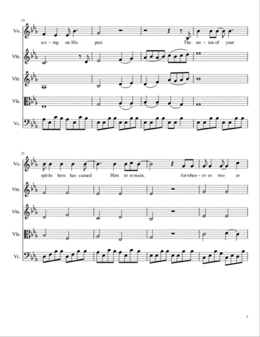 Wedding Song (There Is Love) Chamber Orchestra scores gallery preview page 3