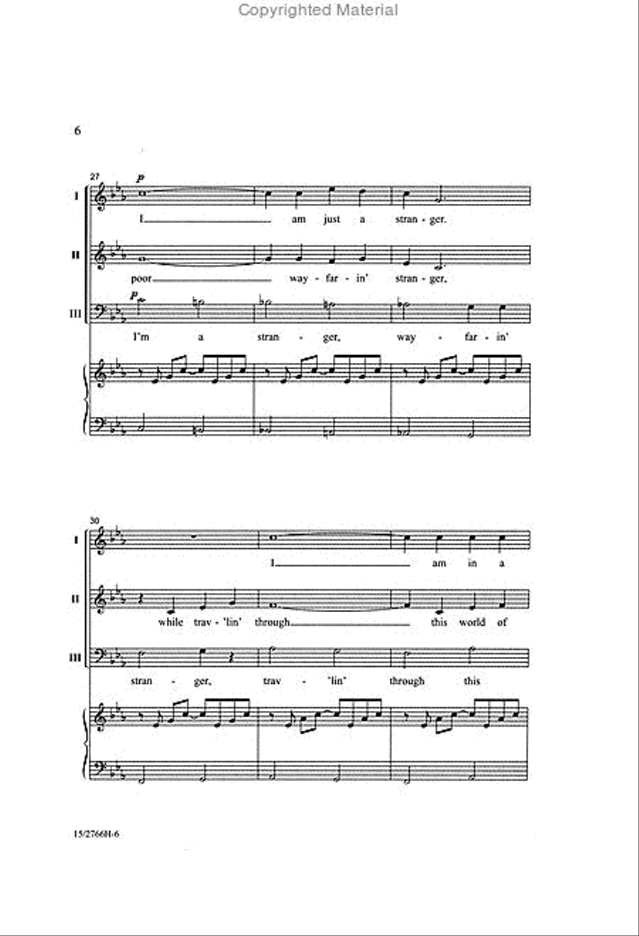 Turn Me 'Round Turn Me 'Round Mixed Choir scores gallery preview page 3