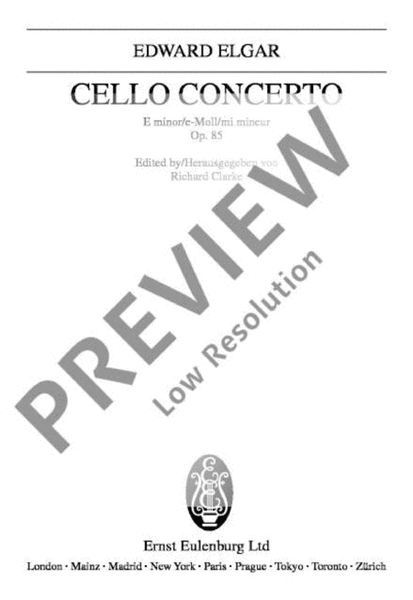 Cello Concerto E minor