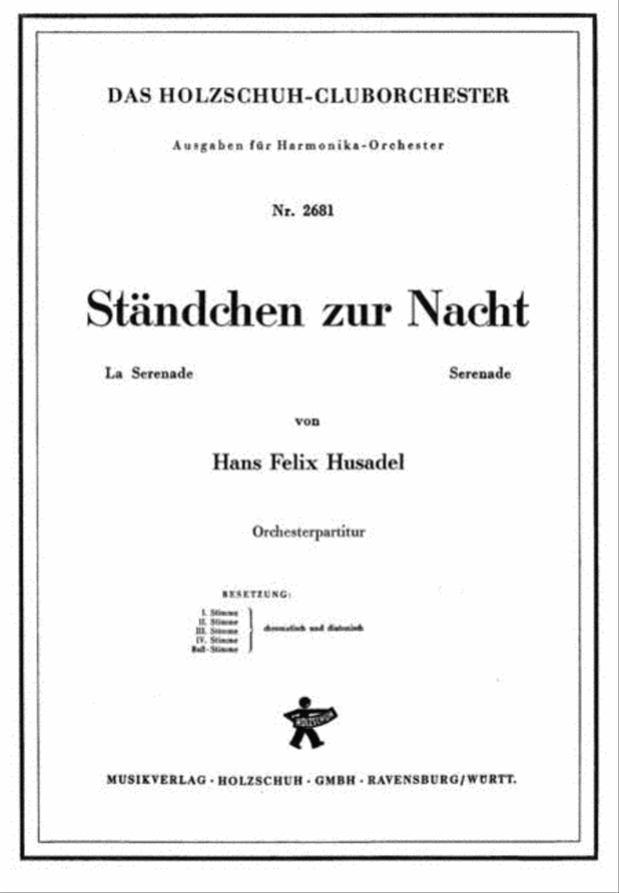 Ständchen zur Nacht Accordion Orchestra scores gallery preview page 1