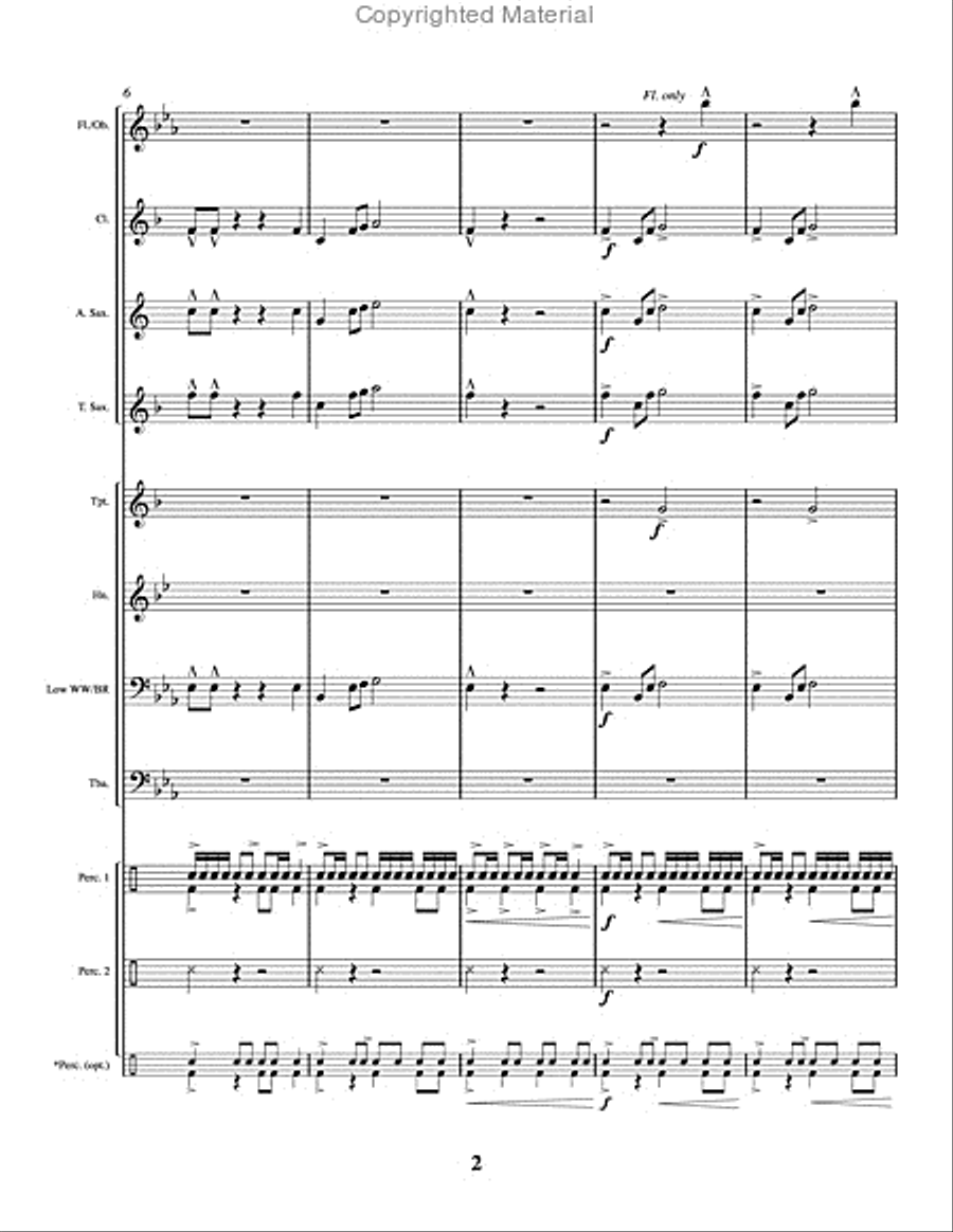 Skyline March Skyline March Concert Band scores gallery preview page 3