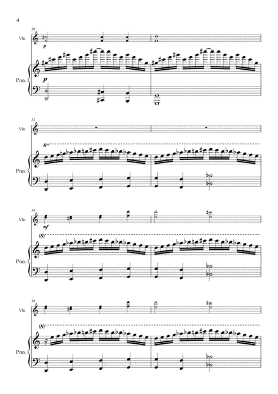 Morning Madness Violin Solo scores gallery preview page 4