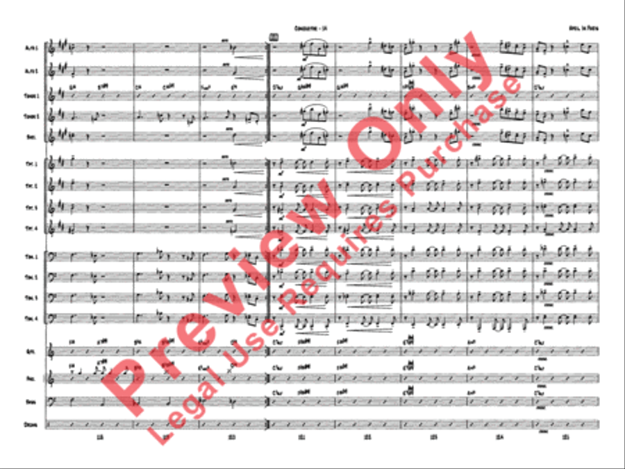 April in Paris Jazz Ensemble scores gallery preview page 17