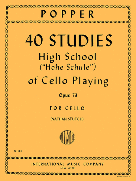 40 Studies (High School of Cello Playing), Op. 73 (STUTCH)