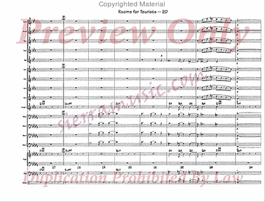 Rooms For Tourists Rooms For Tourists Jazz Ensemble scores gallery preview page 21