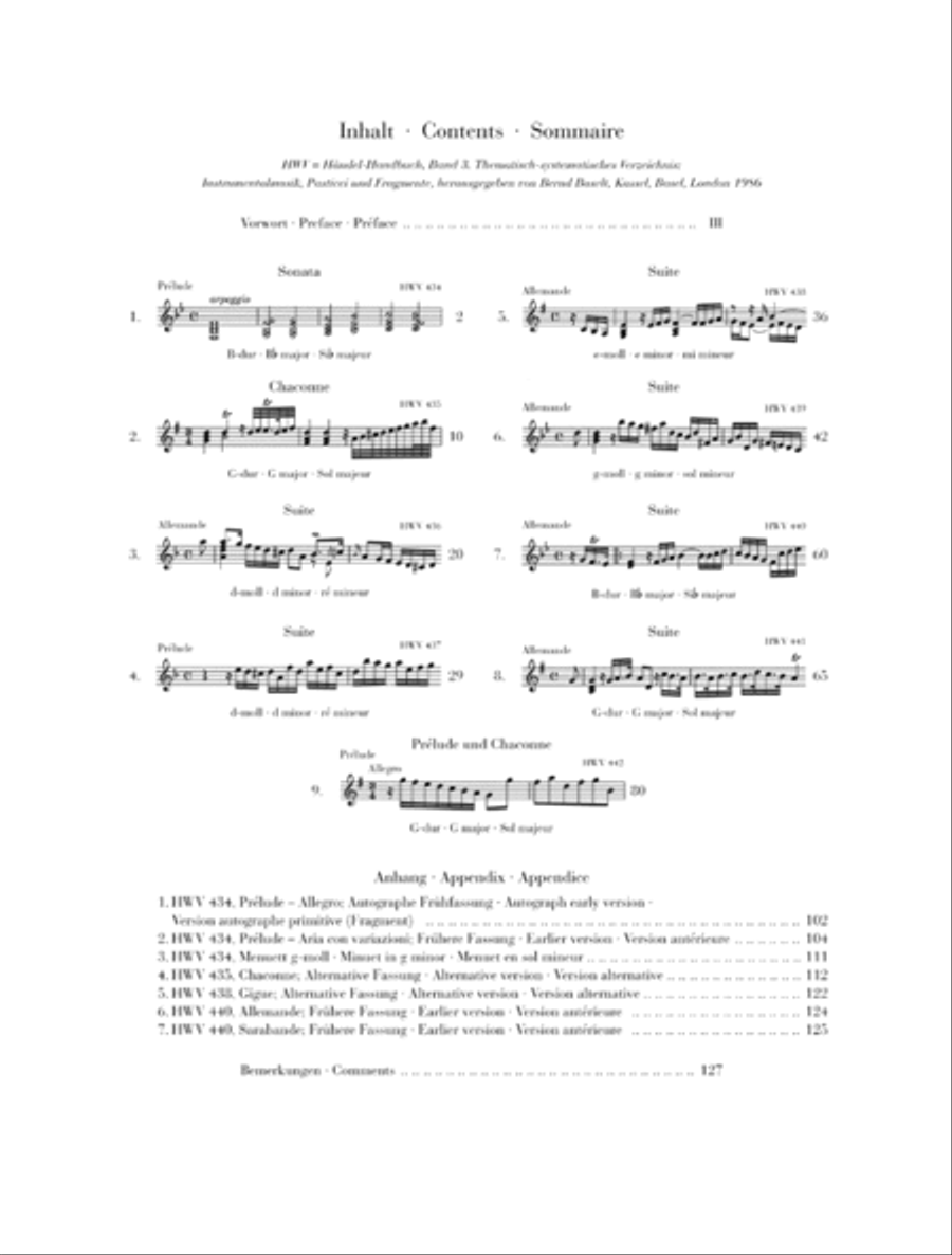 Piano Suites and Pieces (London 1733) Piano Solo scores gallery preview page 2