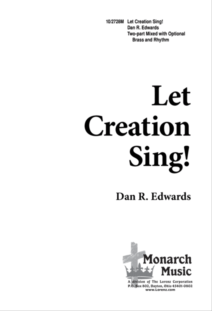 Let Creation Sing! 2-Part scores gallery preview page 1