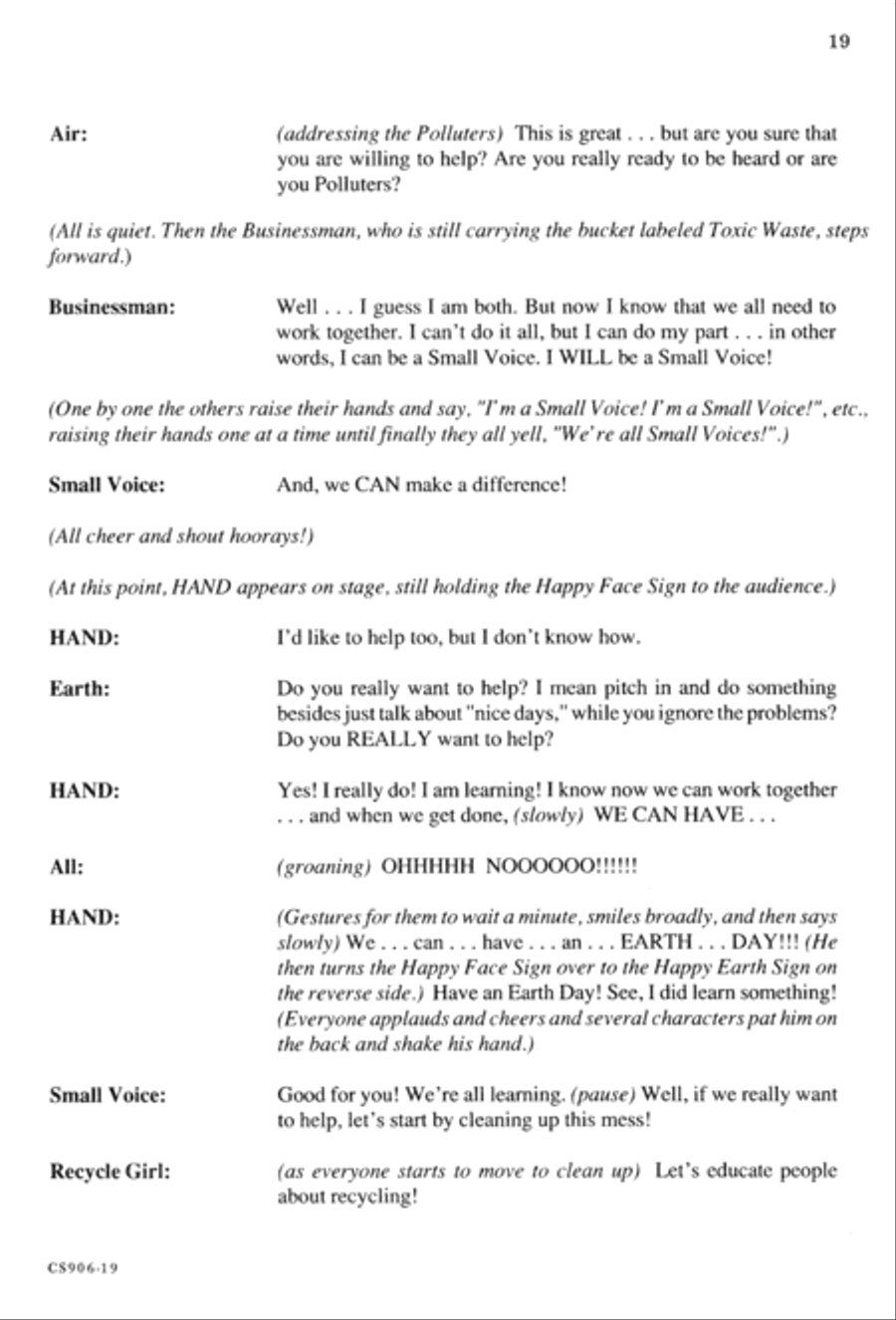 Gonna Have An Earth Day - Singer's Ed Unison Choir scores gallery preview page 21