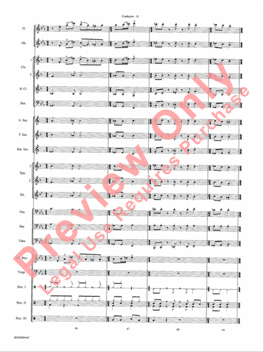To Forge the New Frontier Concert Band scores gallery preview page 15