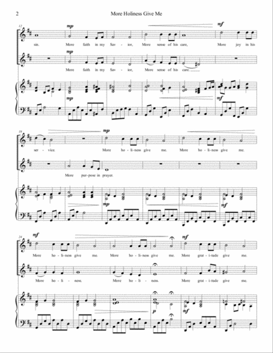 More Holiness Give Me SA SA scores gallery preview page 2