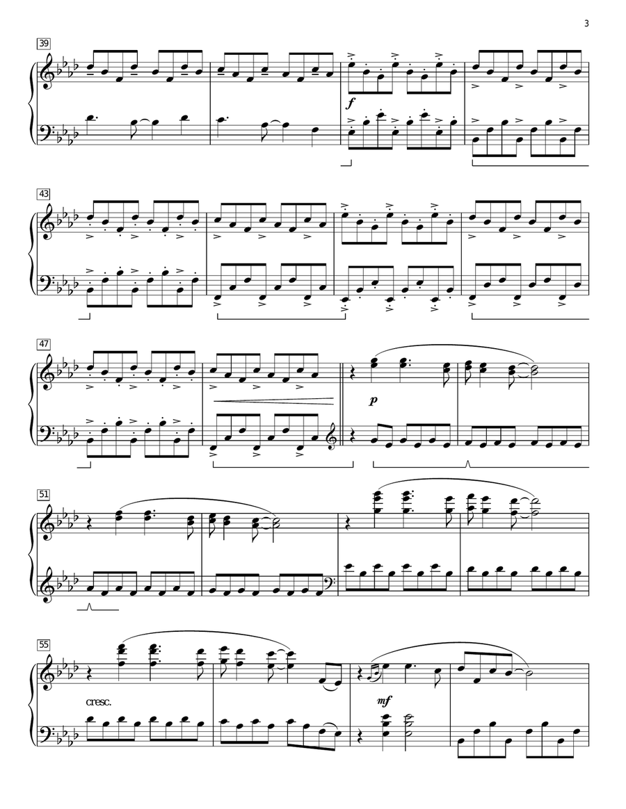 Clocks [Classical version] (arr. Phillip Keveren) Piano Solo scores gallery preview page 3