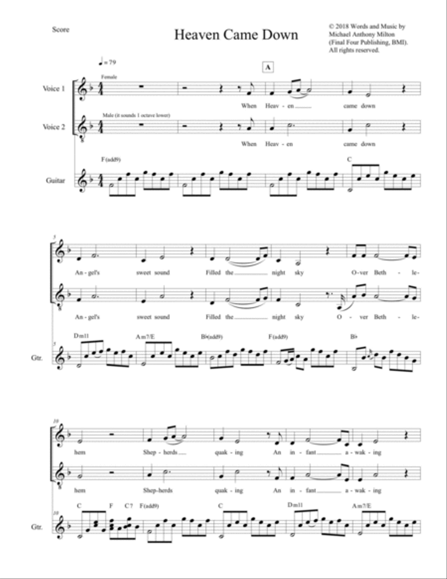 When Heaven Came Down When Heaven Came Down Choir scores gallery preview page 2