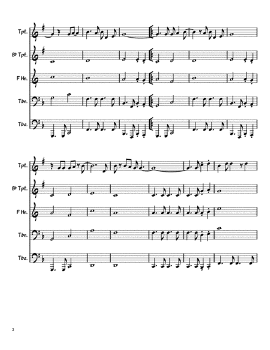 Galveston Brass Ensemble scores gallery preview page 2