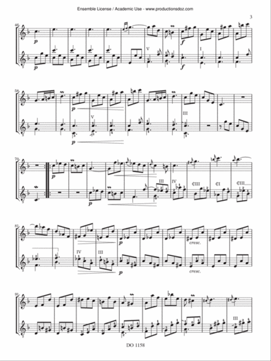 4 Sonatas K151, K296, K58, K445 Flute scores gallery preview page 3