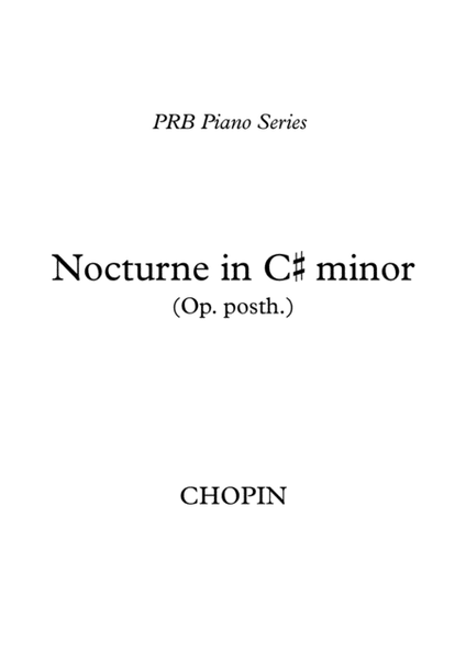 PRB Piano Series - Nocturne in C# minor (Chopin) image number null