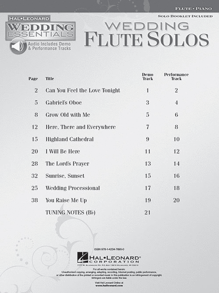 Wedding Flute Solos image number null