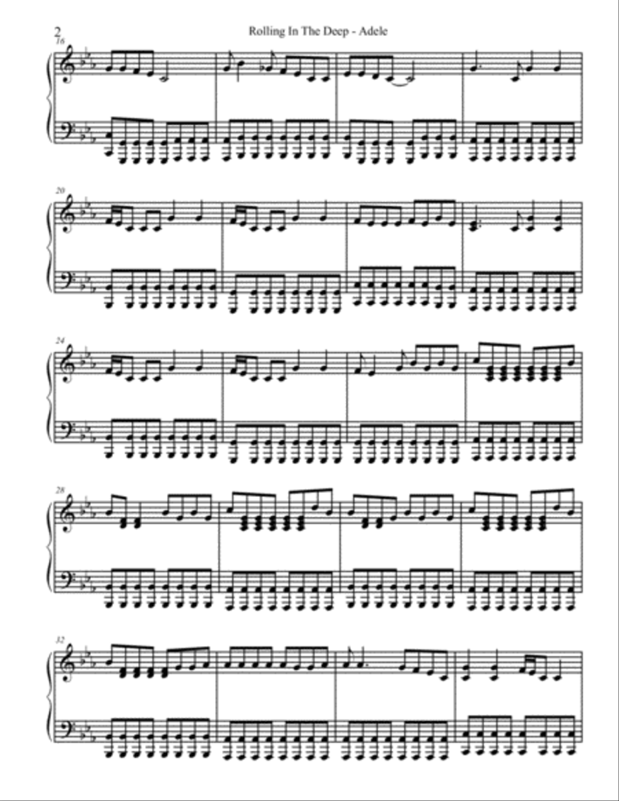 Rolling In The Deep Small Ensemble scores gallery preview page 2