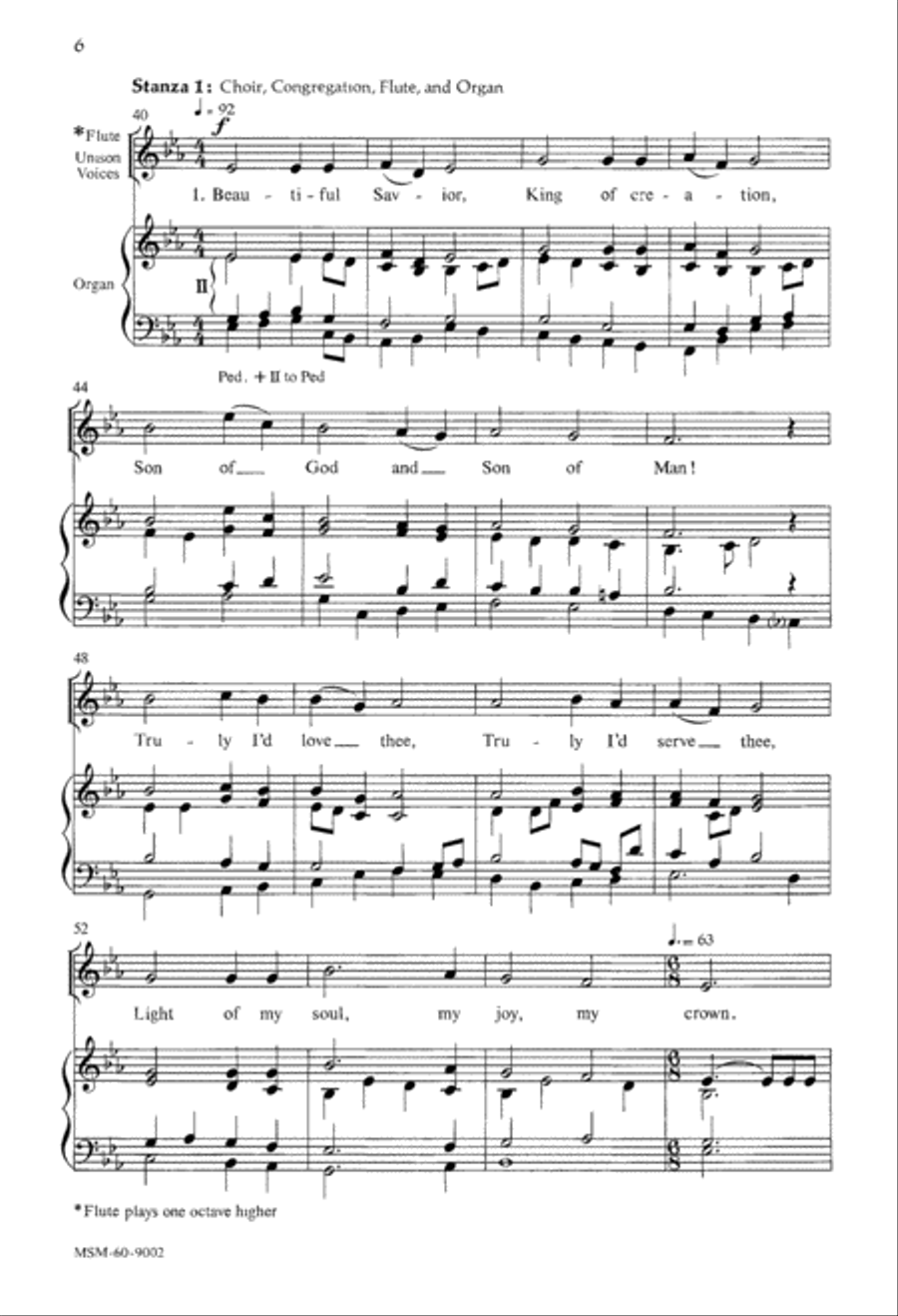 Beautiful Savior 4-Part scores gallery preview page 5