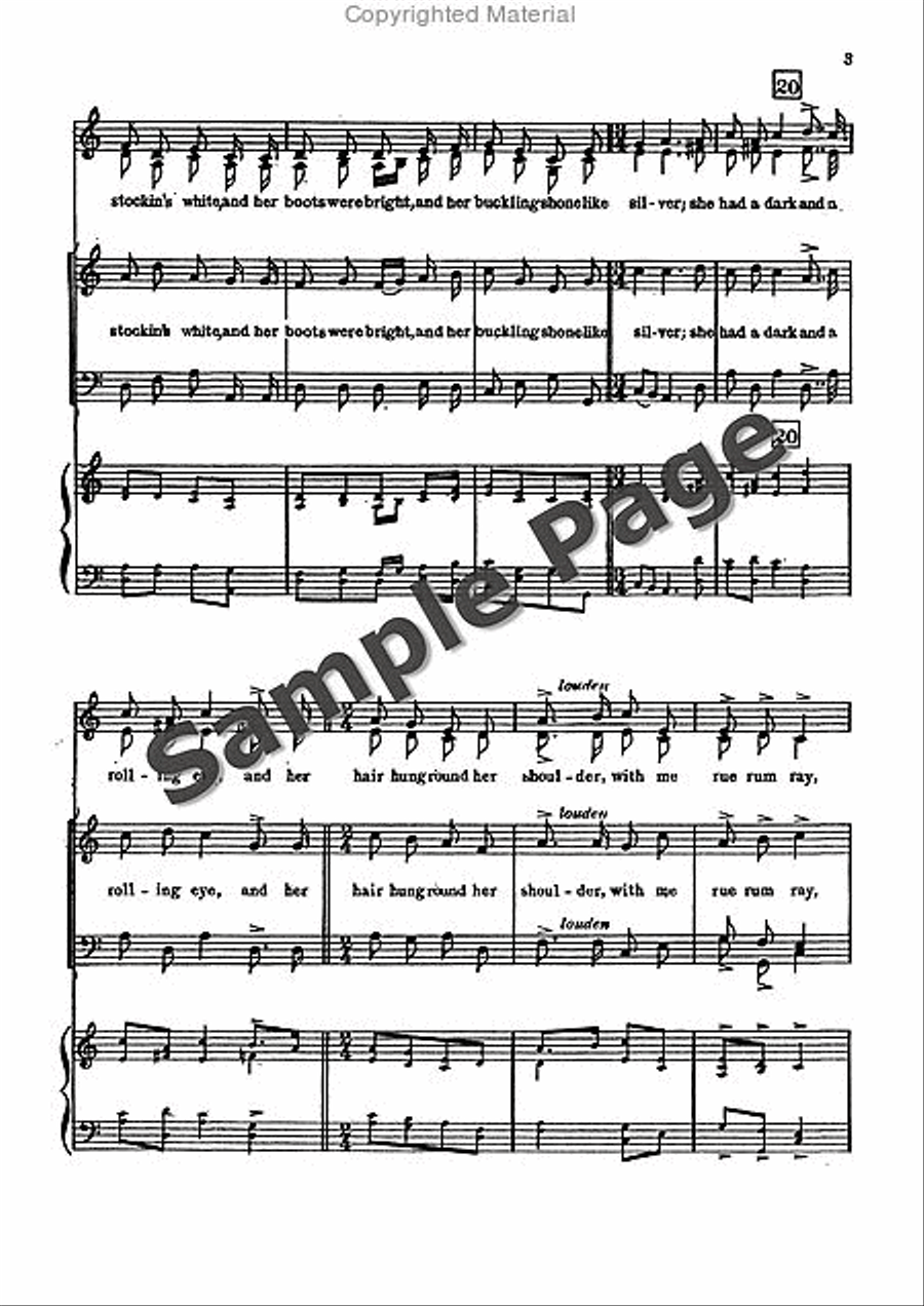 I'm Seventeen Come Sunday 4-Part scores gallery preview page 4