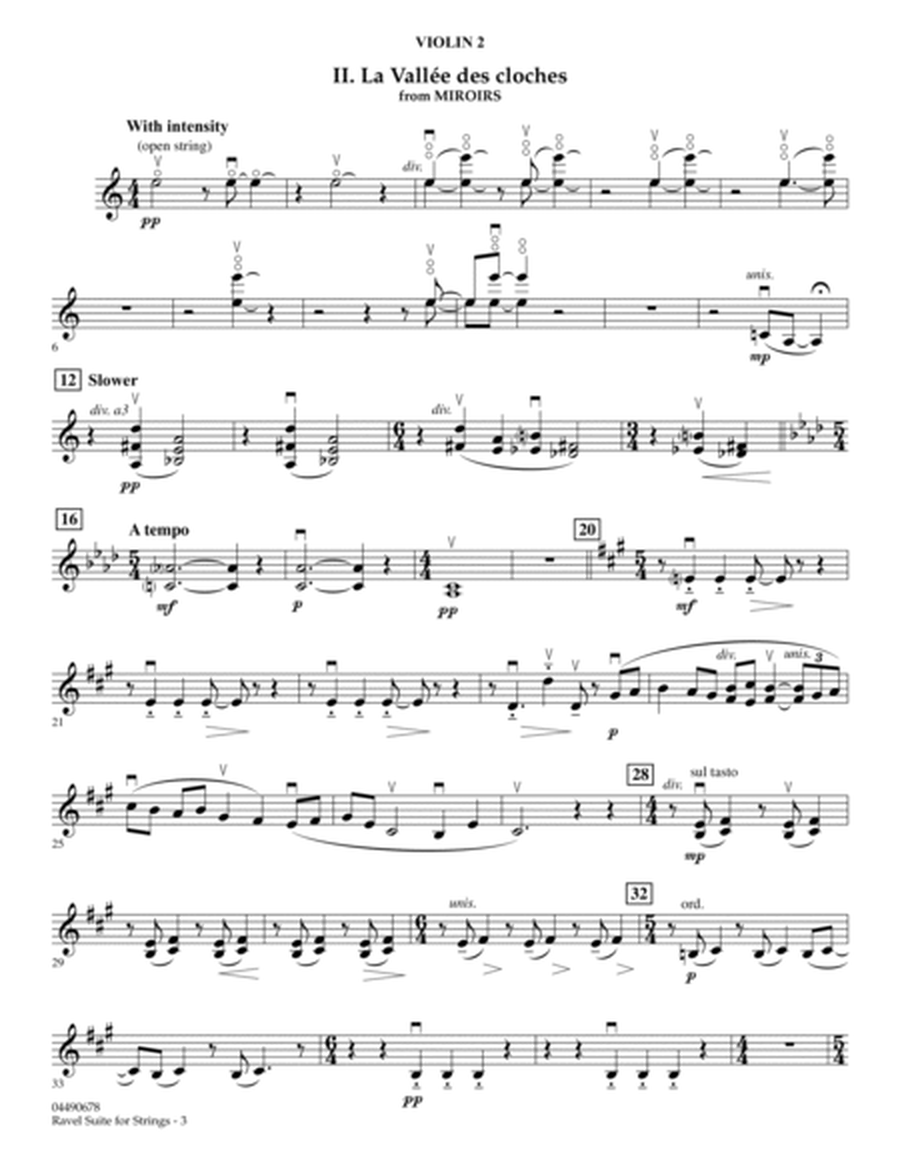 Ravel Suite for Strings - Violin 2