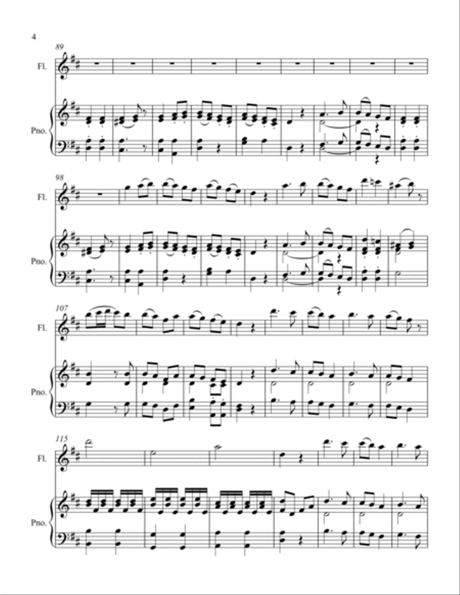Alleluja from Exultate jubilate Alleluja from Exultate jubilate Flute Solo scores gallery preview page 4
