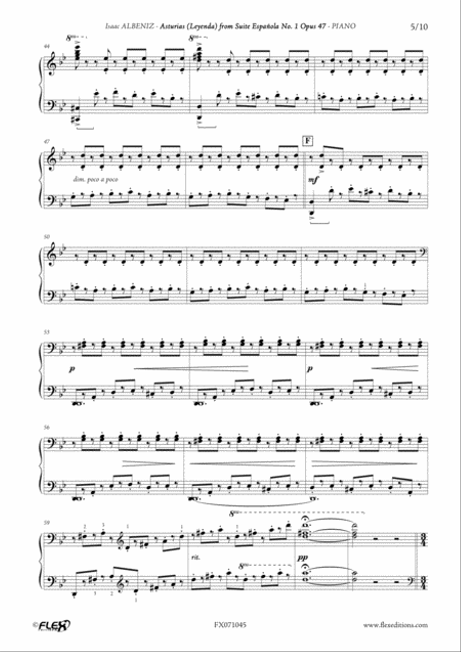 Asturias (Leyenda) Asturias (Leyenda) Piano Solo scores gallery preview page 5