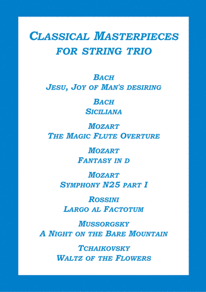 Classical Masterpieces for string trio image number null