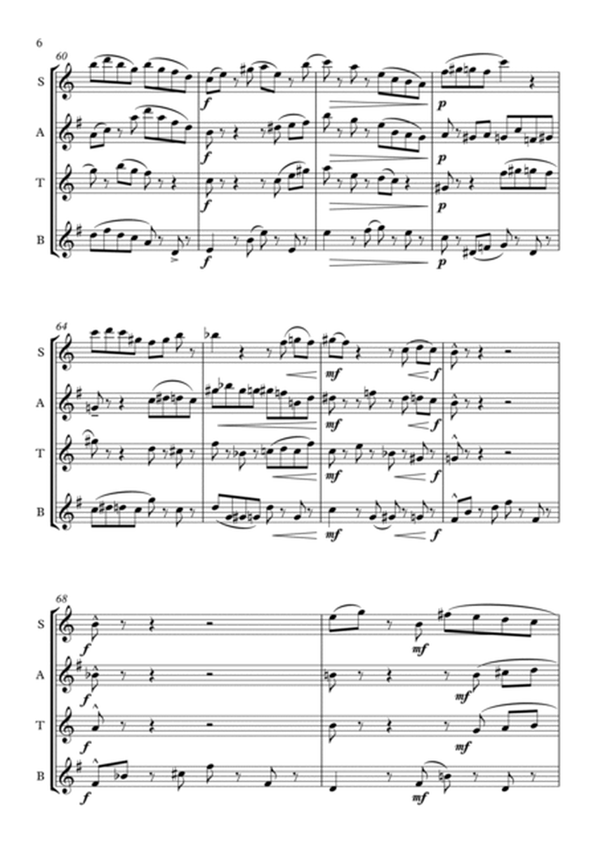 Calypso - Saxophone Quartet image number null