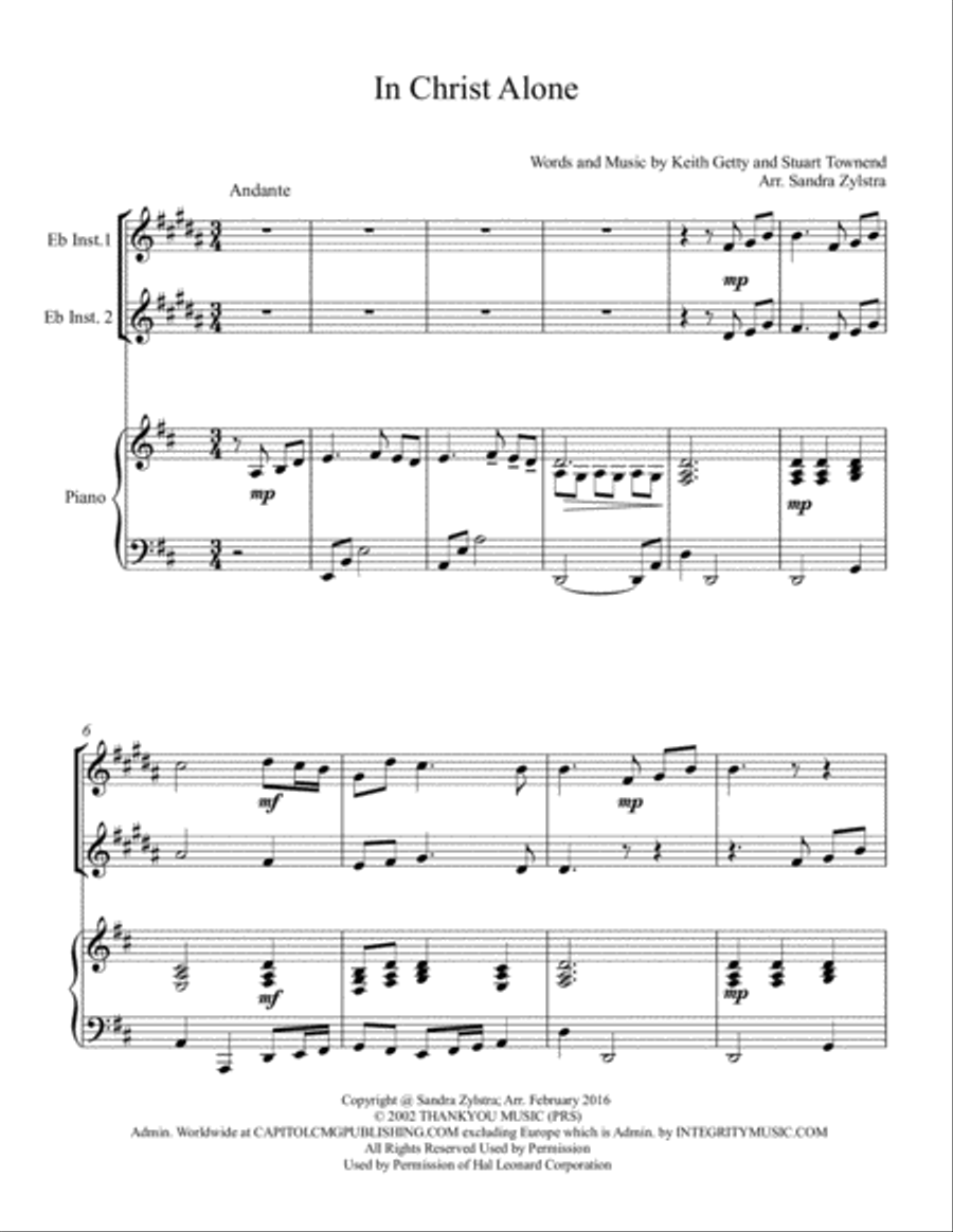In Christ Alone Woodwind Duet scores gallery preview page 2