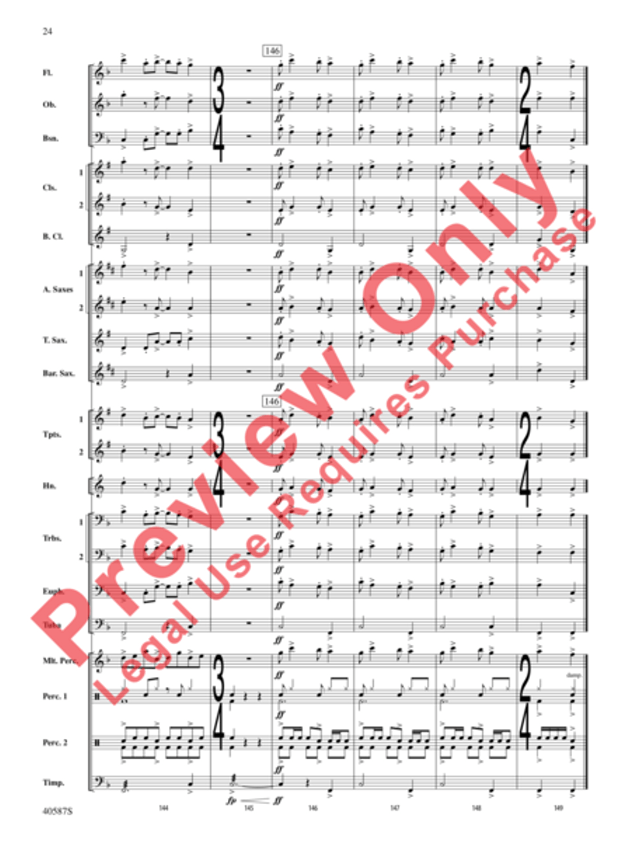 Rondo Picoso Concert Band scores gallery preview page 49