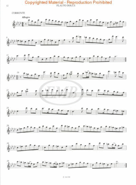 4 Sonatas for Recorder and Basso Continuo, RV 8, 23, 27, 36