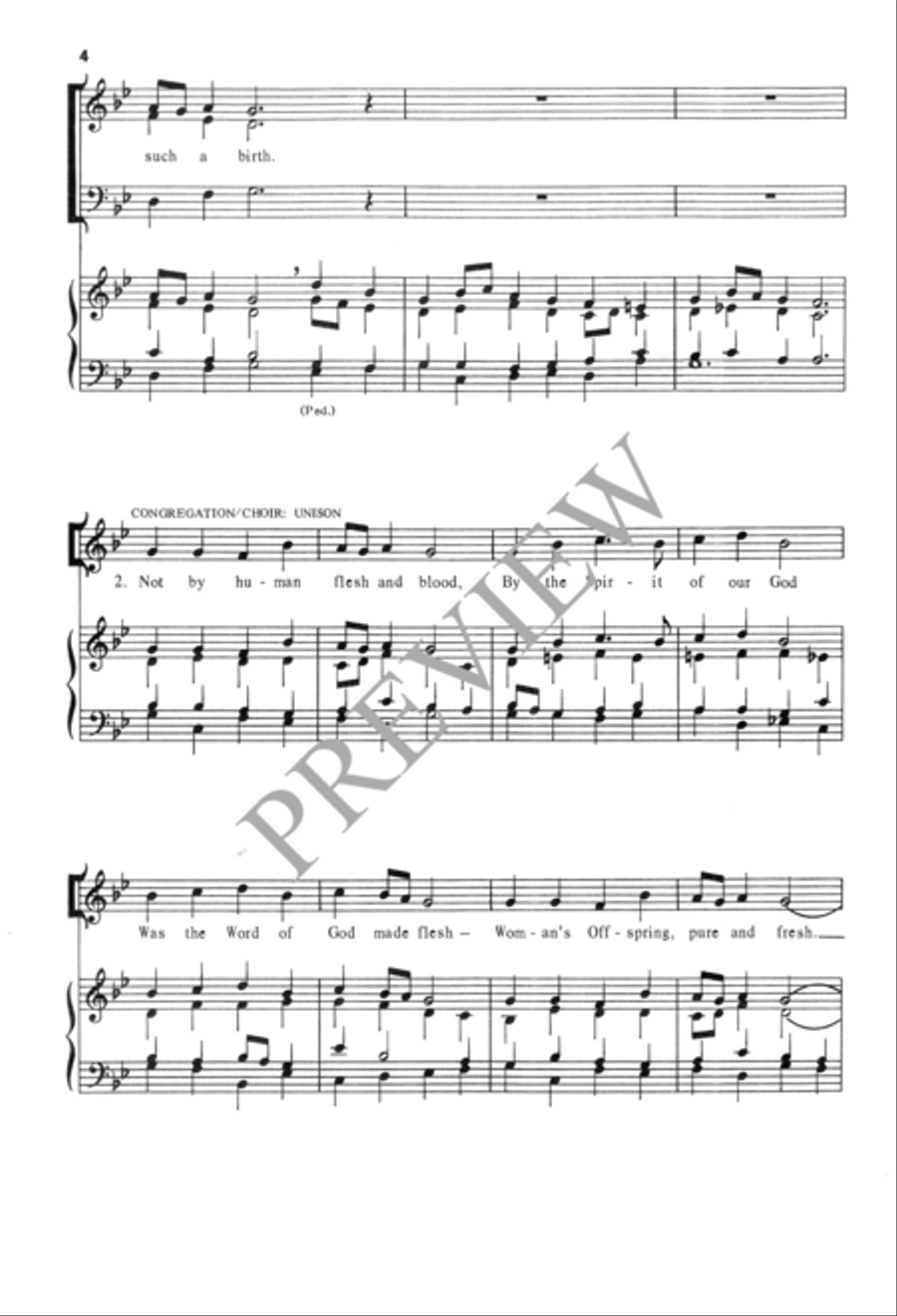 Savior of the Nations, Come 3-Part scores gallery preview page 5