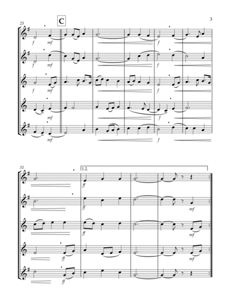 I Vow to Thee, My Country (Thaxted) (Bb) (Saxophone Quintet - 2 Alto, 2 Tenor, 1 Bari) (Tenor lead) image number null