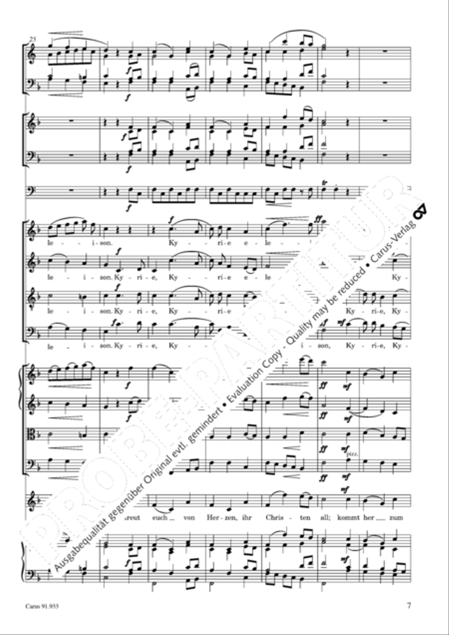 Missa carminum 4-Part scores gallery preview page 10