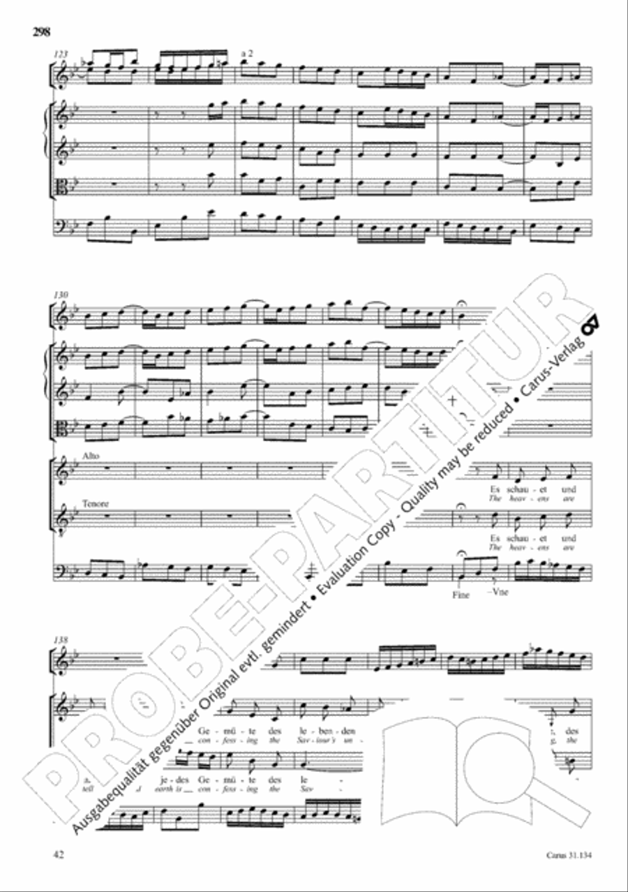 The Complete Sacred Vocal Works (Das geistliche Vokalwerk) Voice scores gallery preview page 299