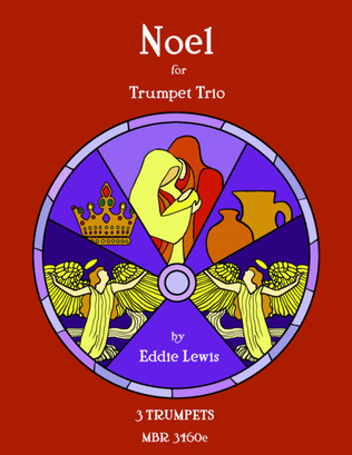 Book cover for Noel Suite for Trumpet Trio by Eddie Lewis