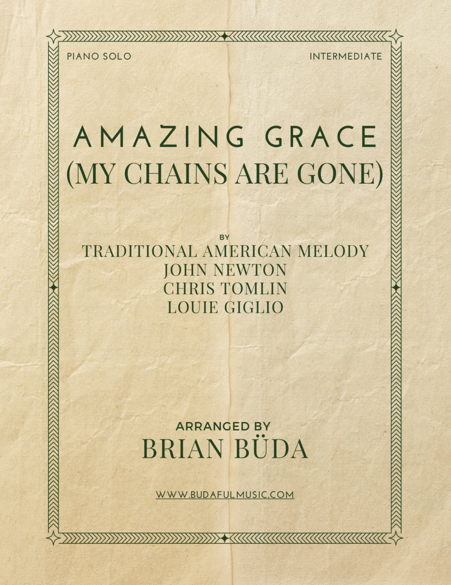 Amazing Grace (my Chains Are Gone) Piano Solo scores gallery preview page 1