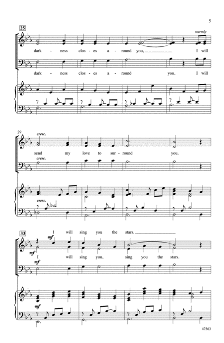 I Will Sing You the Stars Choir scores gallery preview page 3