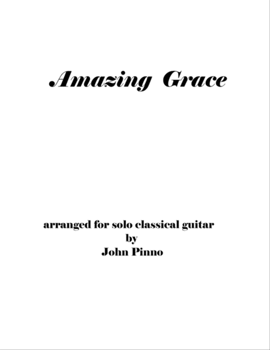 Amazing Grace Guitar Solo scores gallery preview page 1