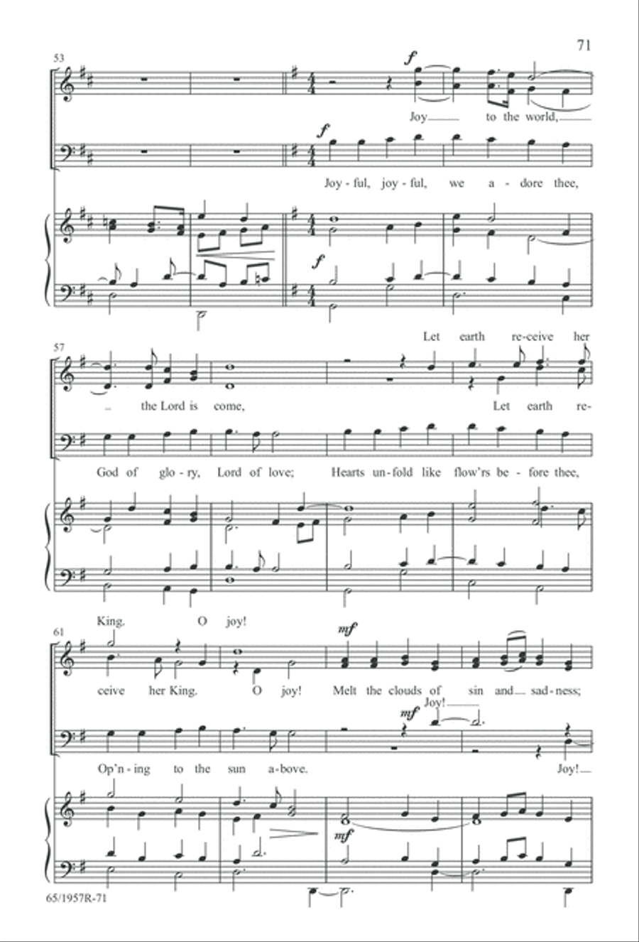 Festival of Lessons and Carols 4-Part scores gallery preview page 72