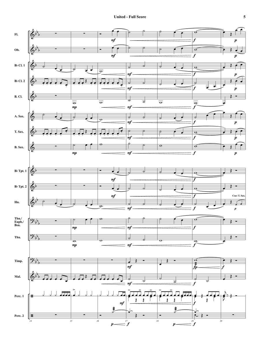 United United Concert Band scores gallery preview page 5