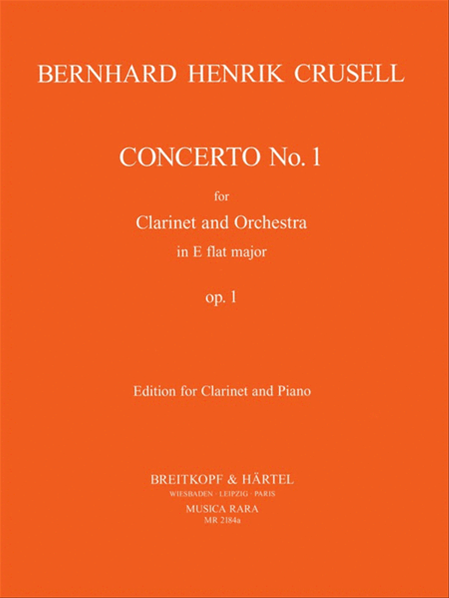 Clarinet Concerto No. 1 in E flat major Op.1 Clarinet Solo scores gallery preview page 1