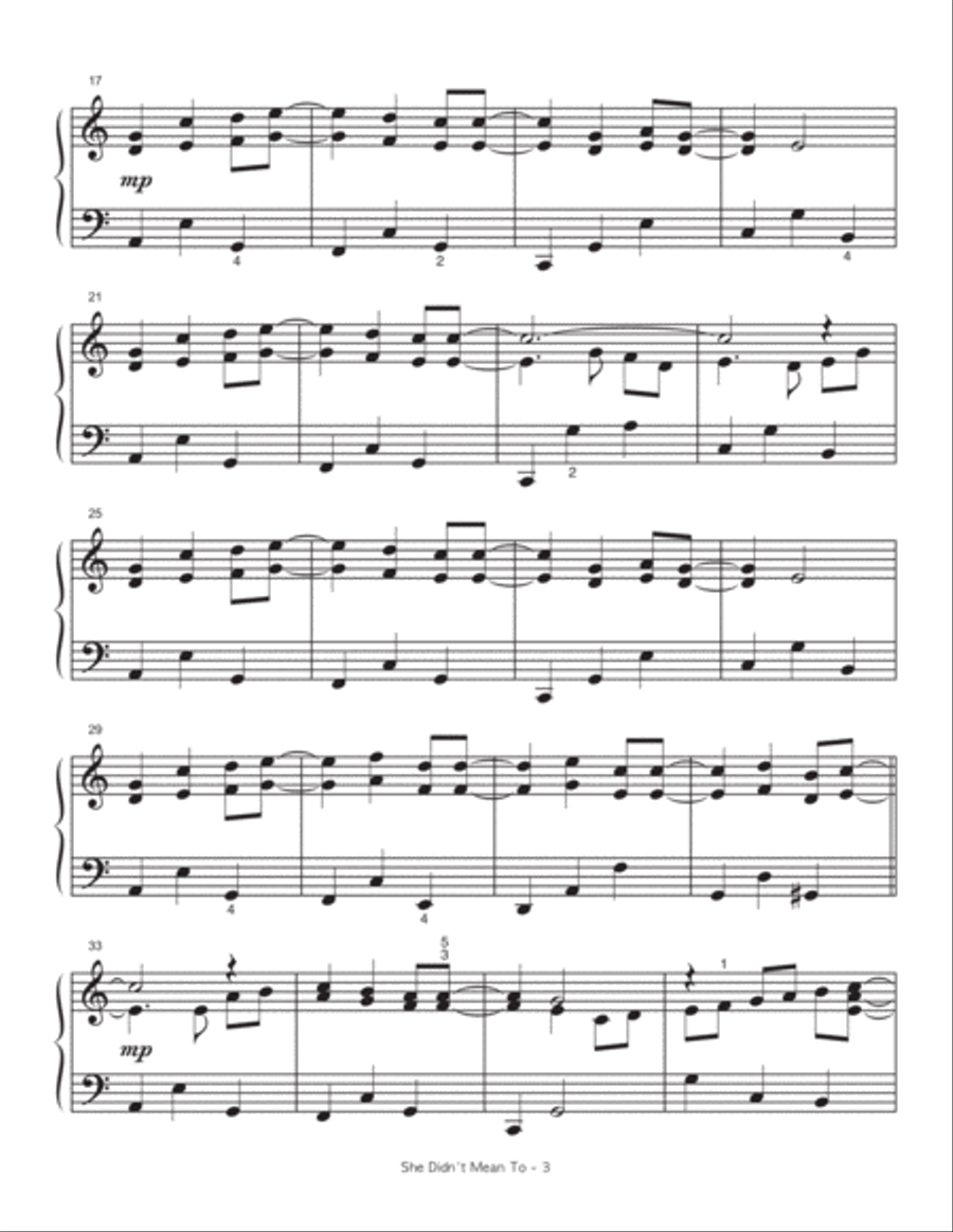 She Didn't Mean To • John D. Wattson Series Piano Method scores gallery preview page 3